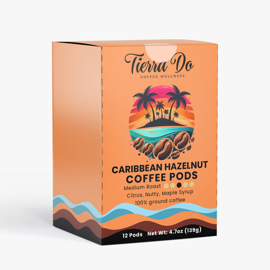 Caribbean Hazelnut Glow Coffee Pods (Medium Roast)